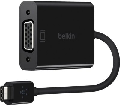 BELKIN F2CU037btBLK USB-C to VGA Adapter - Black BELKIN F2CU037btBLK USB-C to VGA Adapter - Black